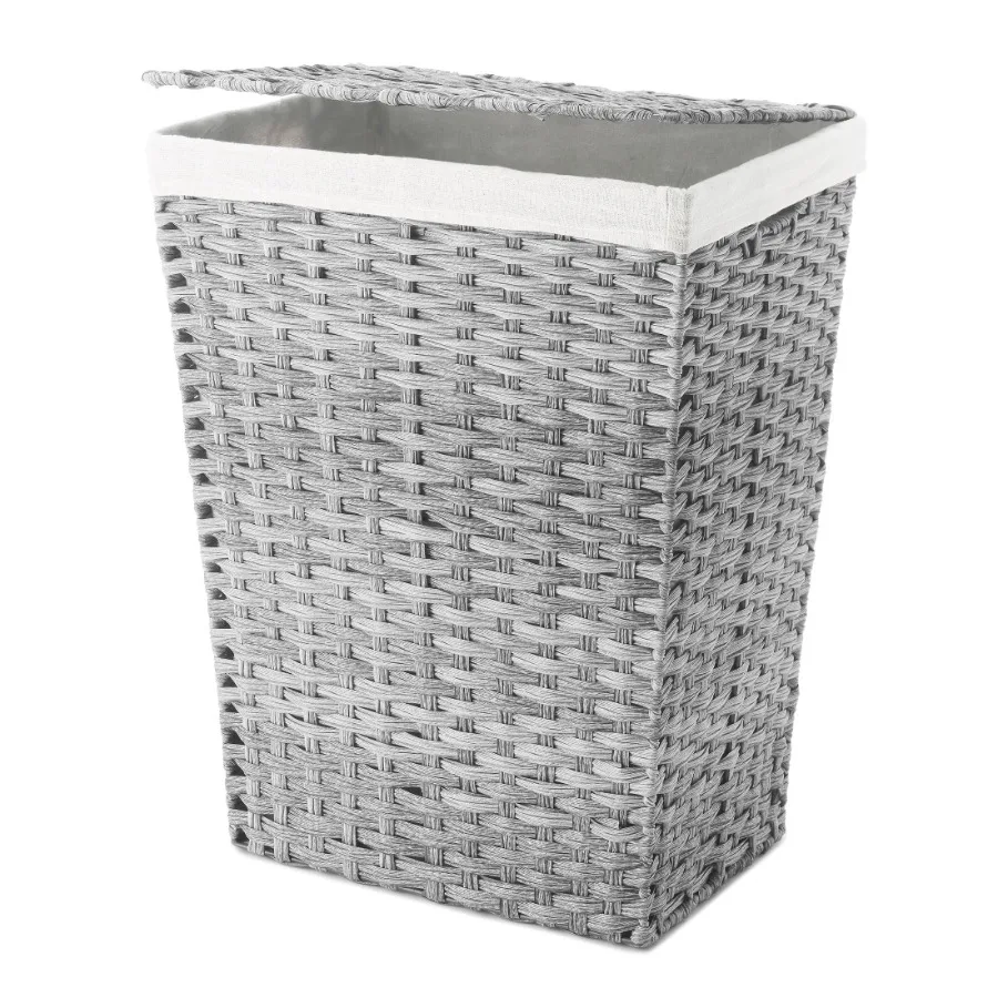 

Stylish Laundry Hamper with Lid and Removable Liner for Easy Cleaning and Organizing Clothes