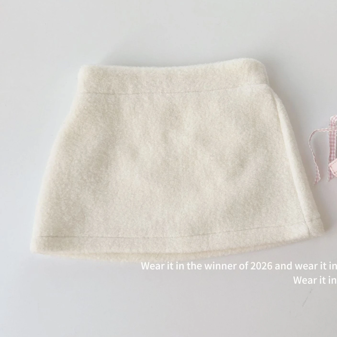 Girls Skirt 2026 Autumn and Winter New Children's Clothing Korean Style Girl Baby Soft Waxy Solid Color Thick Woolen Skirt Skirt - view 6