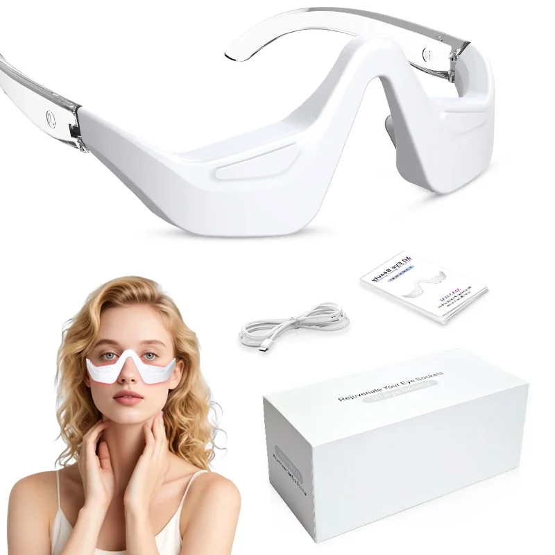 アイマッサージャー 加熱 EMS アンチエイジング 疲労軽減 ダークサークルを軽減 アイケア マッサージデバイス ポータブル クリスマスギフト