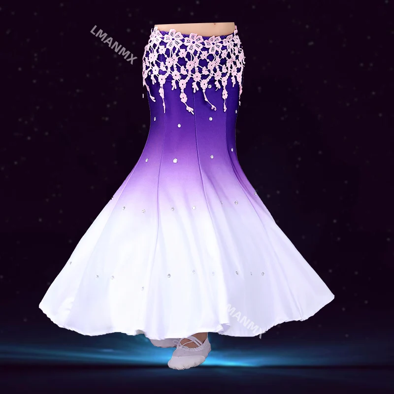 Jupe ethnique Dai pour enfants, spectacle de danse, pratique des jupes, examen d'arts martiaux, jupe de danse