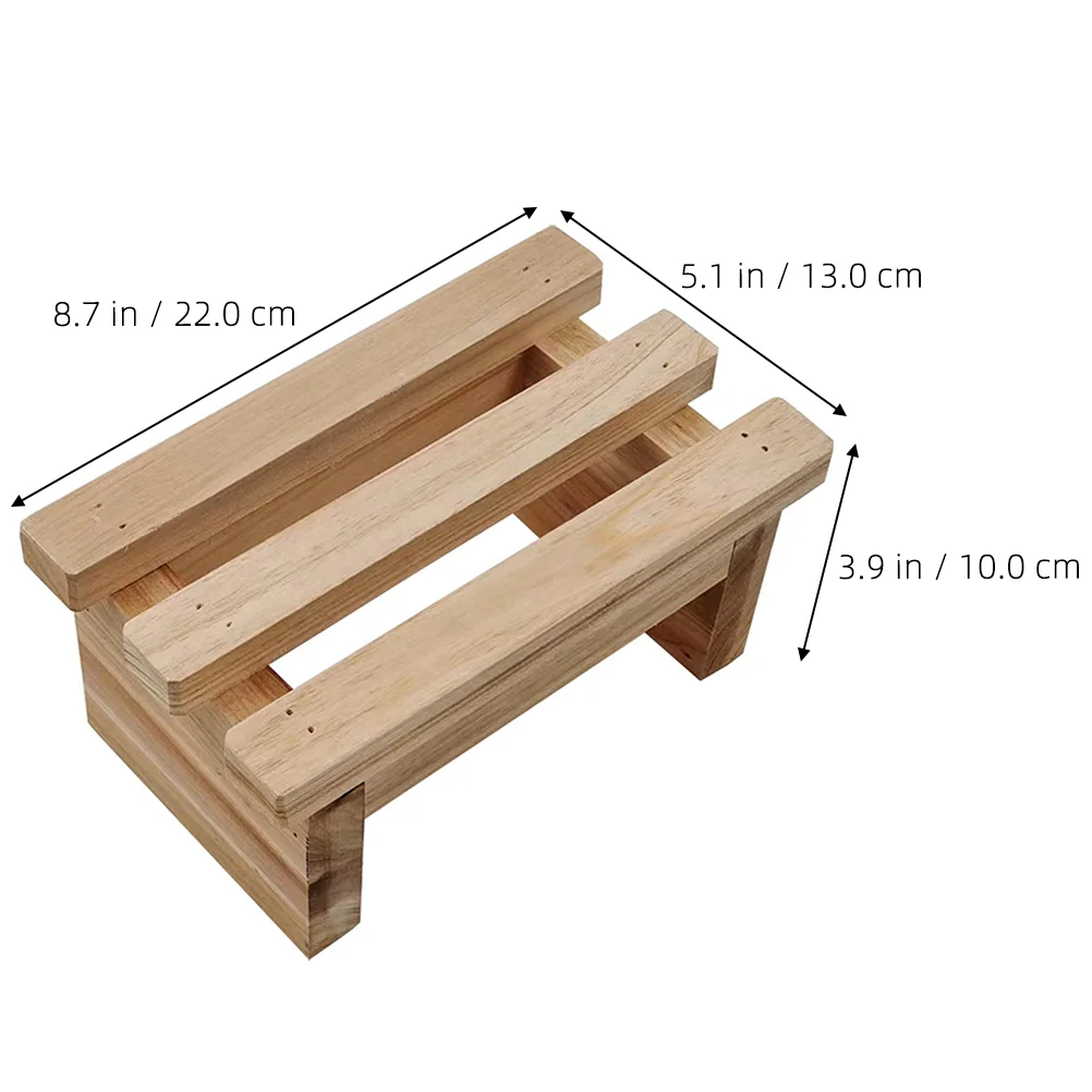 Taburete bajo de madera plegable, sillón, taburete pequeño, banco para niños pequeños