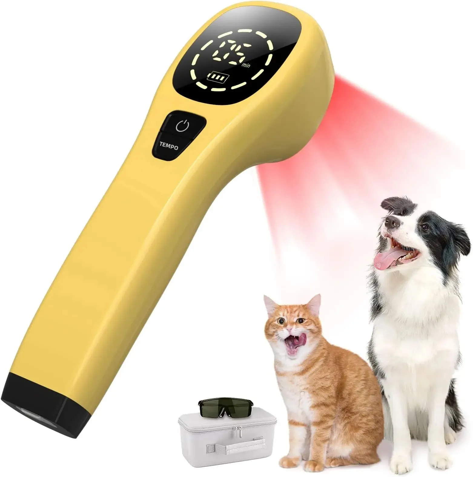 Dispositivo Veterinario per Terapia Laser Freddo 2x808nm per Animali Domestici, Artrite, Lesioni Cutanee, Fratture, Dispositivi per Terapia a Luce Rossa per Alleviare il Dolore, Terapia a Luce per