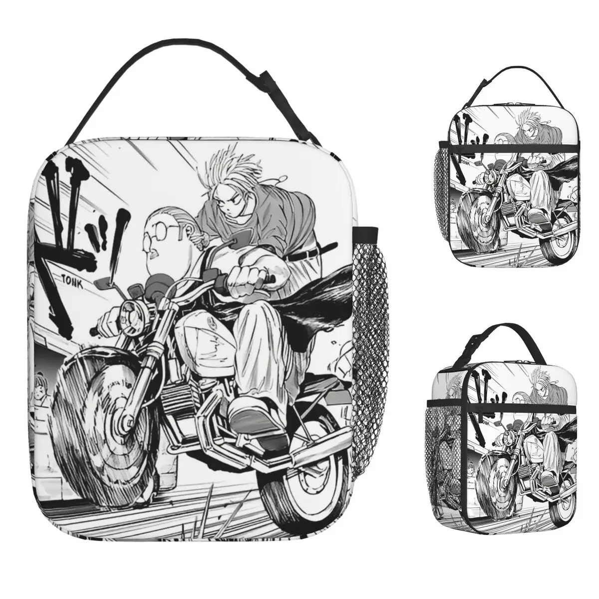 

Sakamoto Days Lunch Bag Travel Lunch Box For Unisex Fashion Graphic Thermal Lunch Bags Oxford Portable Zipper Cooler Bag