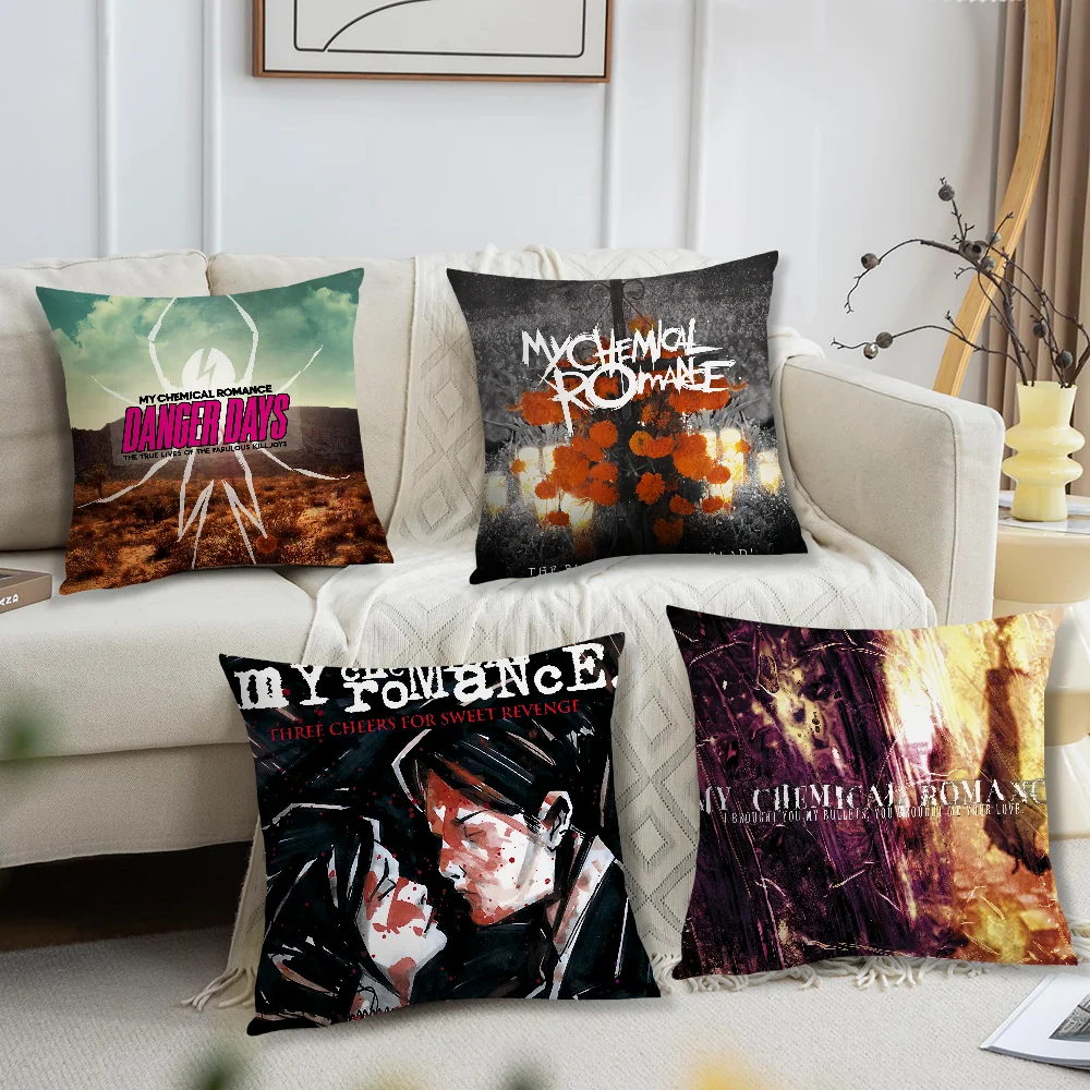 Band My C-ChemicalS R-RomanceS cushion cover Pillow Case Sofa Bedroom Living Room Office Bedside Table Backrest Printing Square