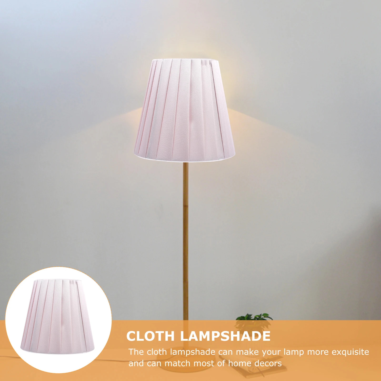 

1pc Nordic Style Cloth Lampshade Simple Dust-Proof Decorative Light Cover For Home Hotel Bedroom Study Ceiling Wall Lighting