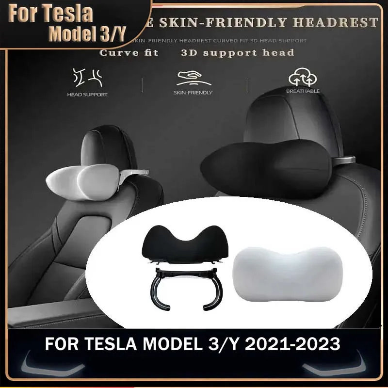 

Auto Seat Head Support Pillow For Tesla Model 3 Y 2024 Neck Pillow Headrest Pillow Seat Accessories