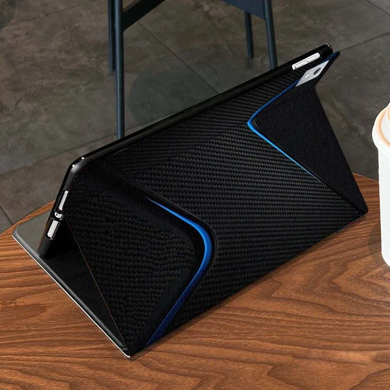 حافظة كمبيوتر لوحي فاخرة من ألياف الكربون لهاتف Xiaoxin Lenovo Pad Tab K10 K11 M10 P12 P11 Pro GT Gen2 Plus Legion Y700 Y900 12.1