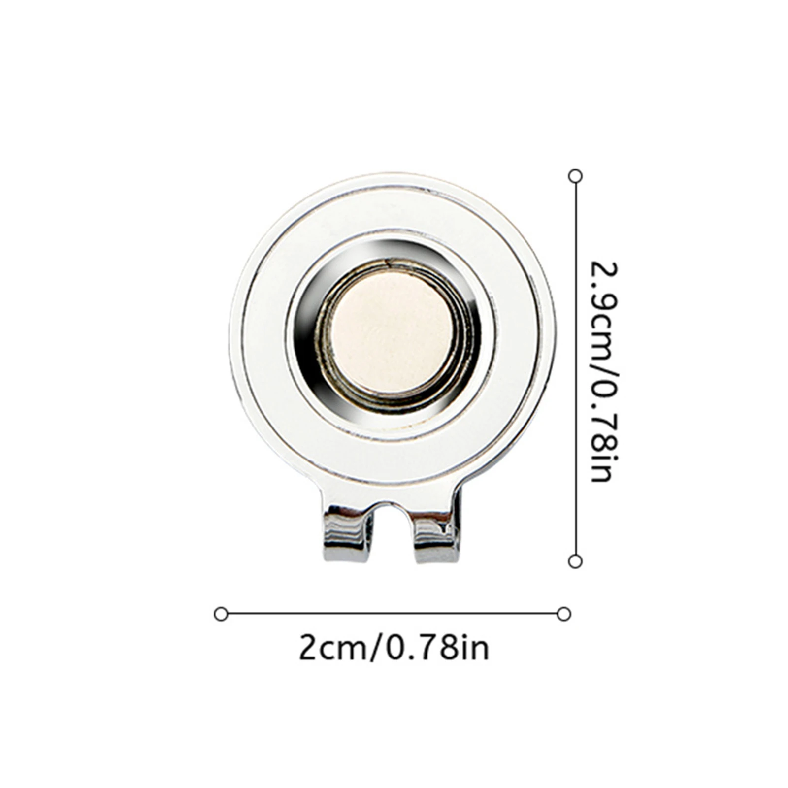 Bild 5: Glänzender Strass-Golfballmarker mit abnehmbarem magnetischem Hutclip – Outdoor-Golfzubehör und Hilfsmittel