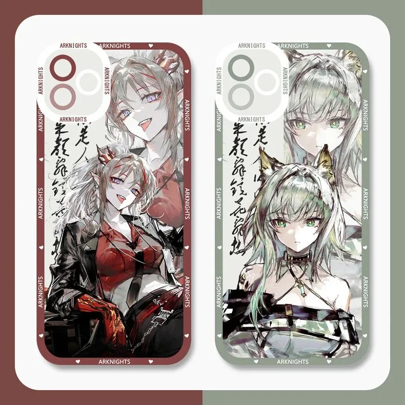 Anime Arknights Game Silicone Phone Case For Xiaomi Redmi Note 13 12 11 Pro Plus 4G 5G 12S 11S 10 10S 9 9S 8 13C 12C 10C Funda