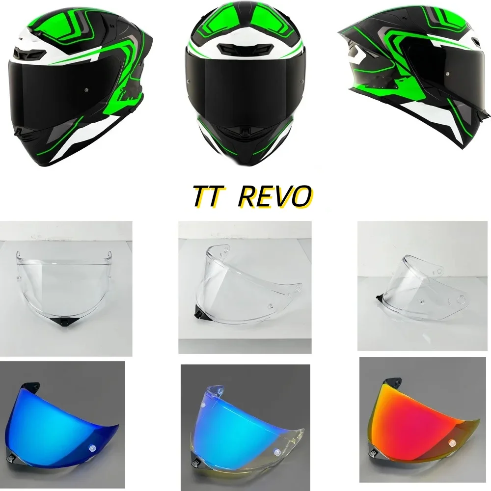 Motorcycle Helmet Visor Replacement Lens Shield Windshield Glass Goggle for KYT TT Revo Helmet