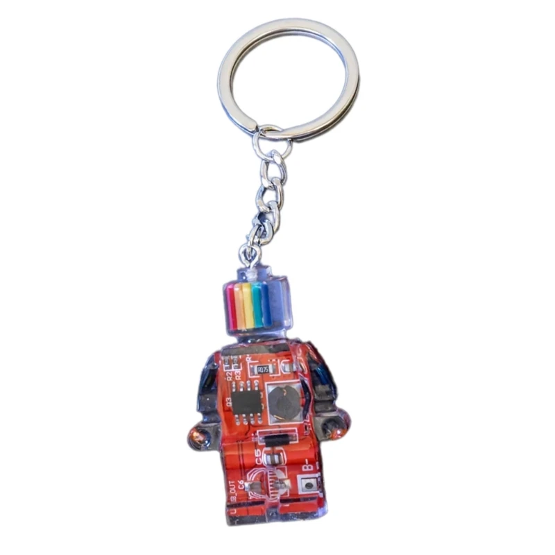 Electronic Robot Pendant Keychain Unisex Key Chain Multi-Functional Phone Chain Drop shipping