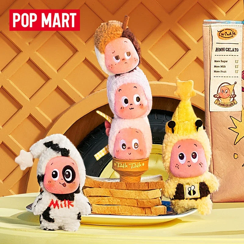 POPMART Twinkle Twinkle Moon Gelato Series Blind Box Mystery Box Guess Bag Toys Doll Desktop Ornament Collection Anime Figure