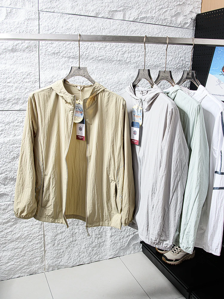 

Lightweight Summer Men's Jaet UV Protection Qui Dry Hat Design Faionable Urban Sle Long Sve Zipper Closure C...