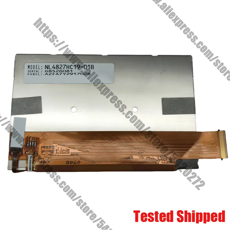 100% اختبار الأصلي 4.3 بوصة NL4827HC19-01B A24A7205240V4 ميو C810 مع شاشة تعمل باللمس الجمعية شاشة الكريستال السائل