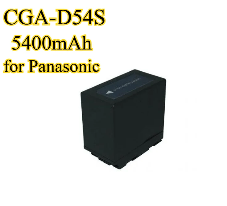 

5400mAh CGA-D54S High Capacity Battery Replacement for Panasonic MD10000GK/180B/230MC/173MC Camcorders FOR CGA-D54/CGR-D54S