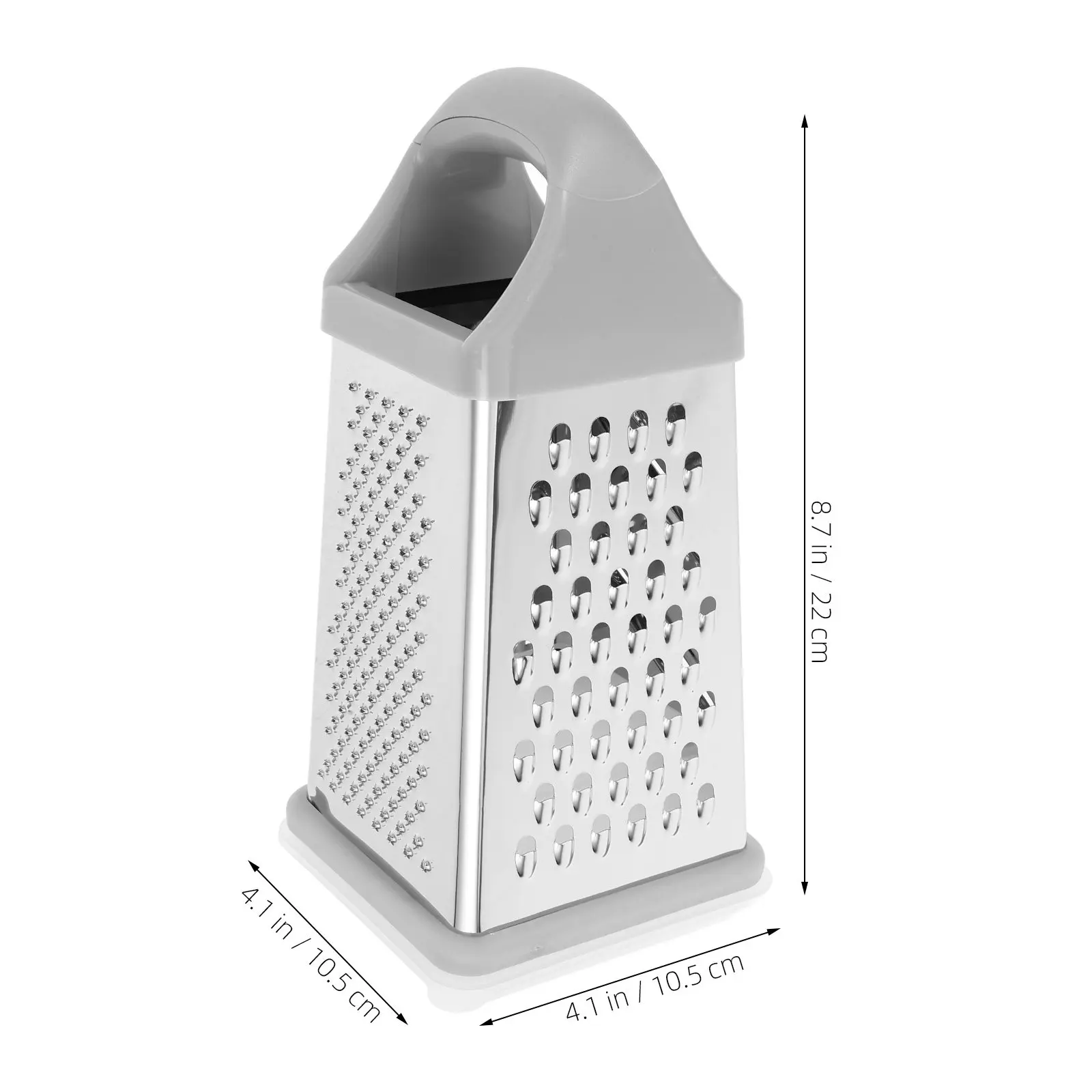 Stainless Steel 4-Sides Grater Mini Vegetable Fruit Cheese Grater Kitchen Slicer Food Grating Tool Multipurpose Vegetable Cutter