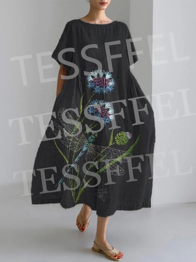 

New Fashion Flower Multicolor Pattern Harajuku Vintage Retro Dress 3D Print Short Sleeve Women Dress Casual Funny Loose Dress 11