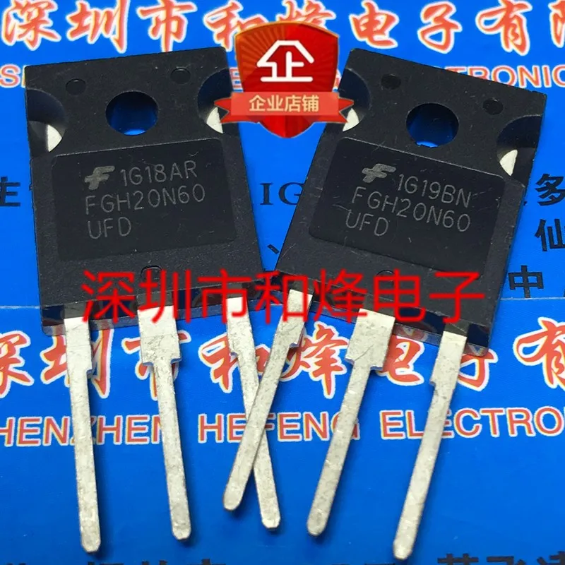 

10PCS/LOT FGH20N60UFD TO-247 Really Stock Best Quality Guarantee Transistor