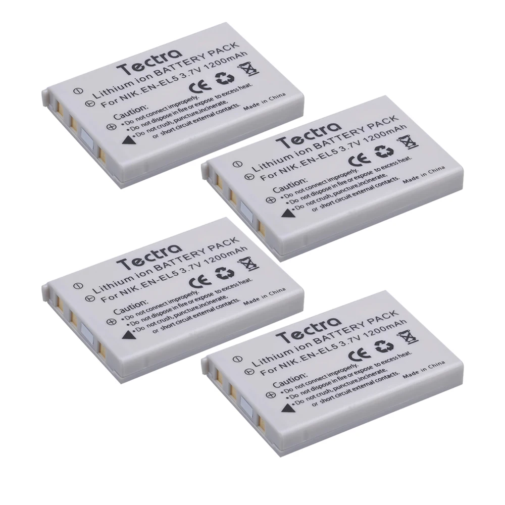 1200mah EN-EL5 Bateria ENEL5 Battery for Nikon Coolpix P530 P520 P510 P100 P500 P5000 P5100 P6000 3700 4200 Camera Batteries