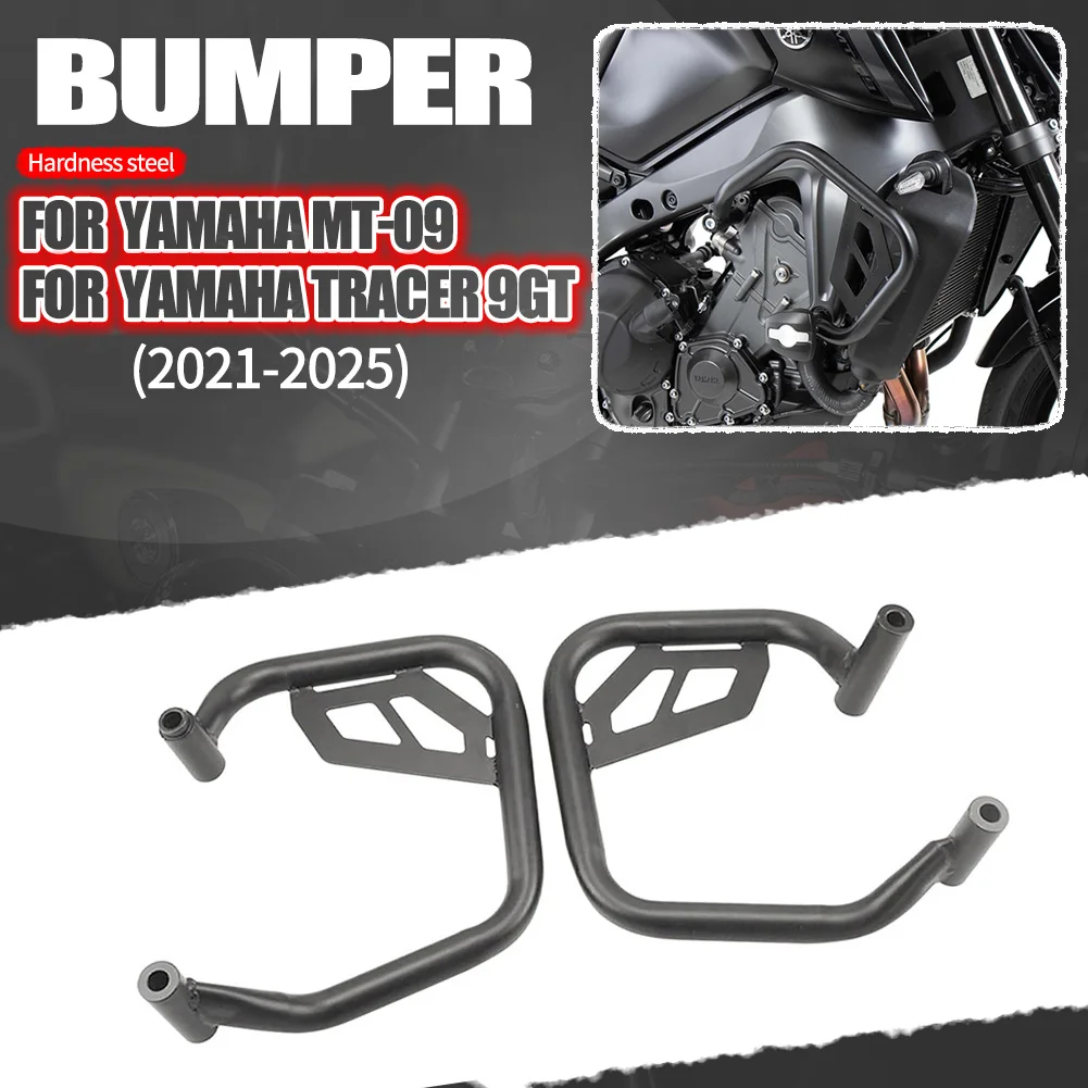

For Yamaha MT-09 TRACER 9GT 2021-2023 2024 2025 Crash Bar Motorcycle Stunt Cage Engine Guard Bumpers Fairing Frame Protector