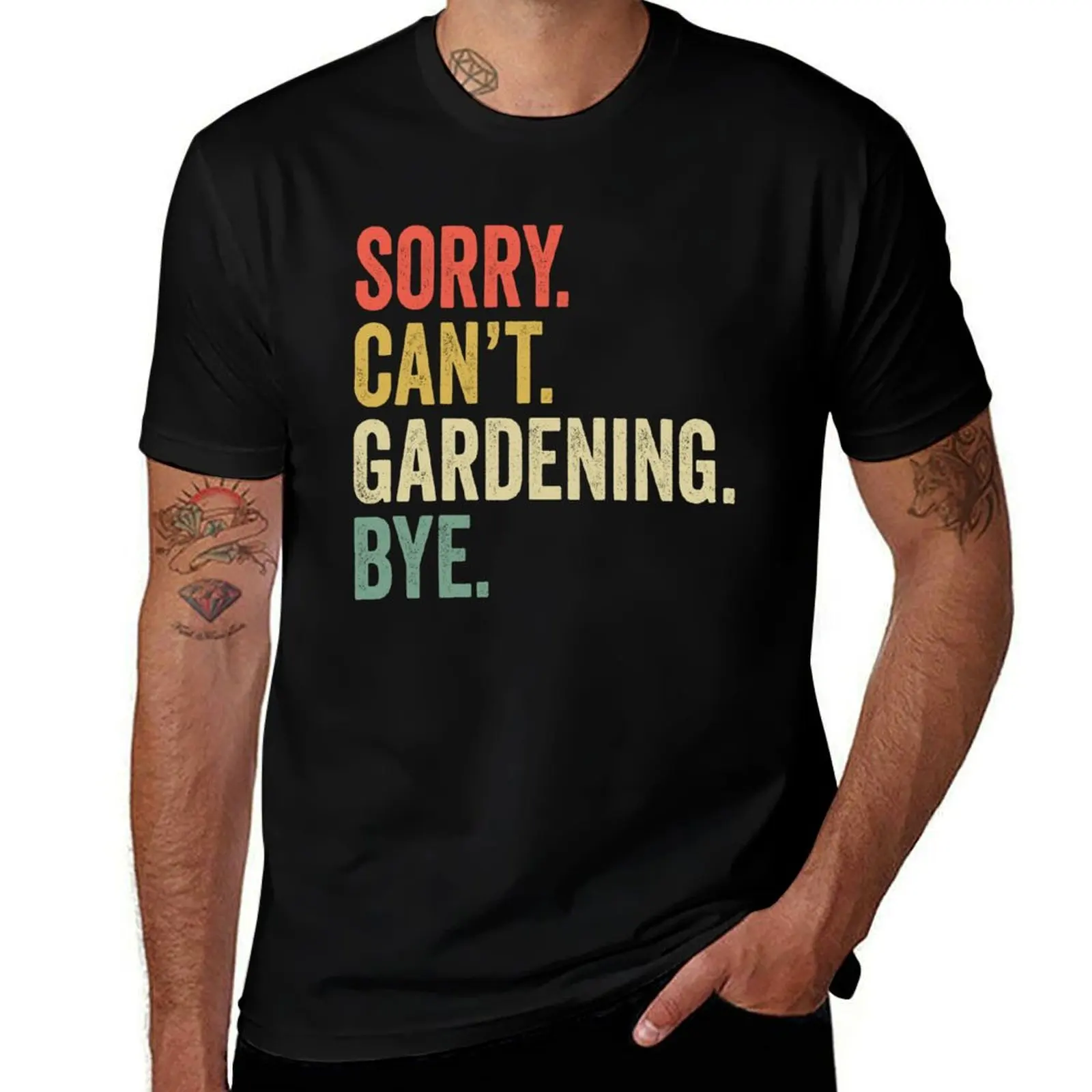 

Gardening Lovers Fan Gift - Funny Sorry Can't Gardening T-Shirt vintage anime shirt anime t shirts outfits for men