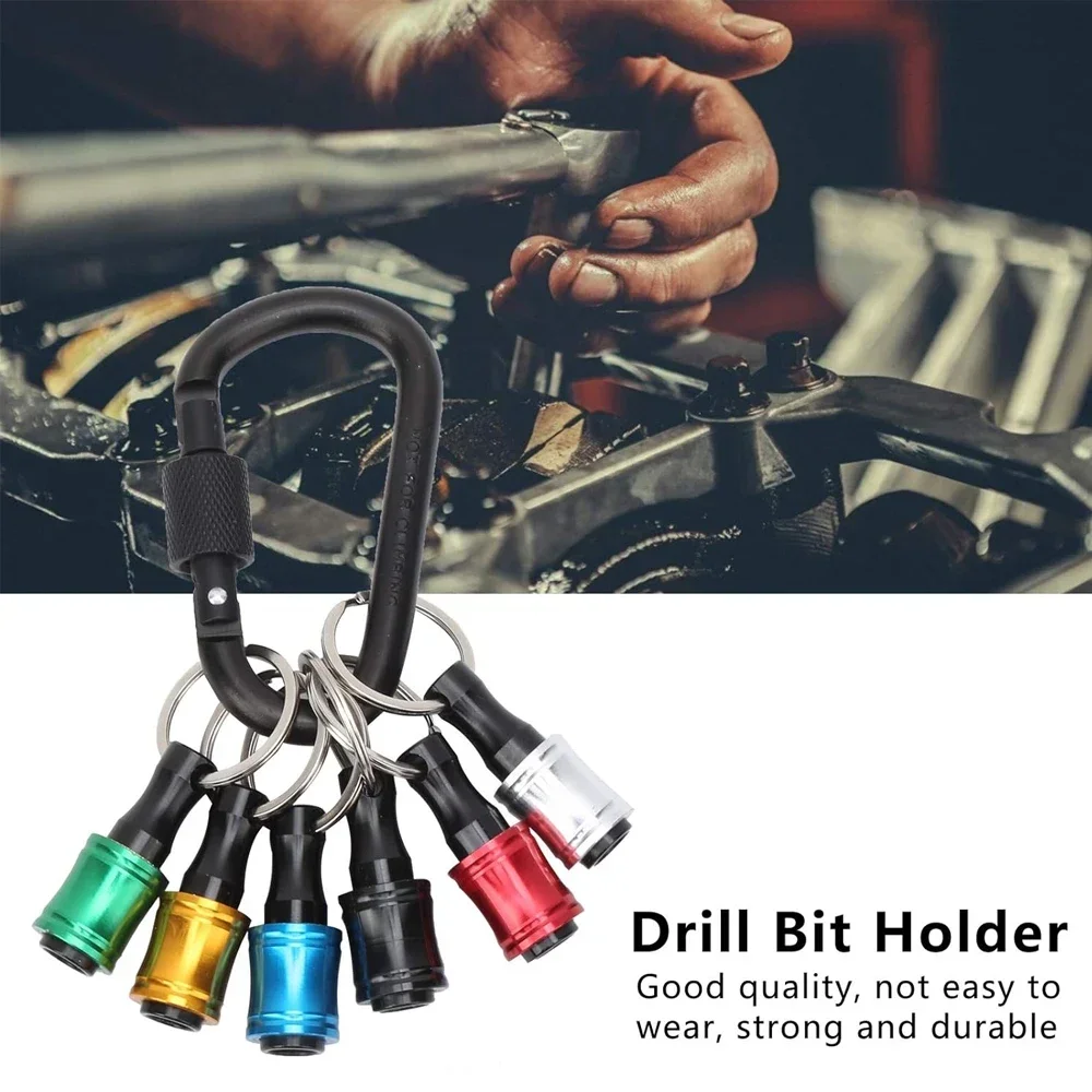 

1 комплект, 1/4 дюйма, держатель отвертки с шестигранным хвостовиком, удлинитель, брелок-адаптер, сверло, быстрая замена, портативный ручной