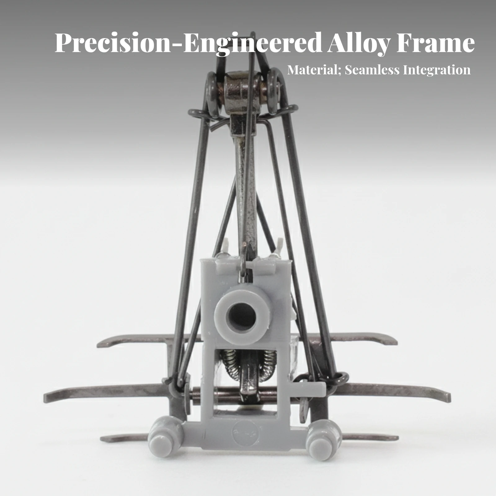 Train Antenna Frame Alloy Metal Single-Arm Antenna Frame Diorama Accessory for Railway Hobbyists