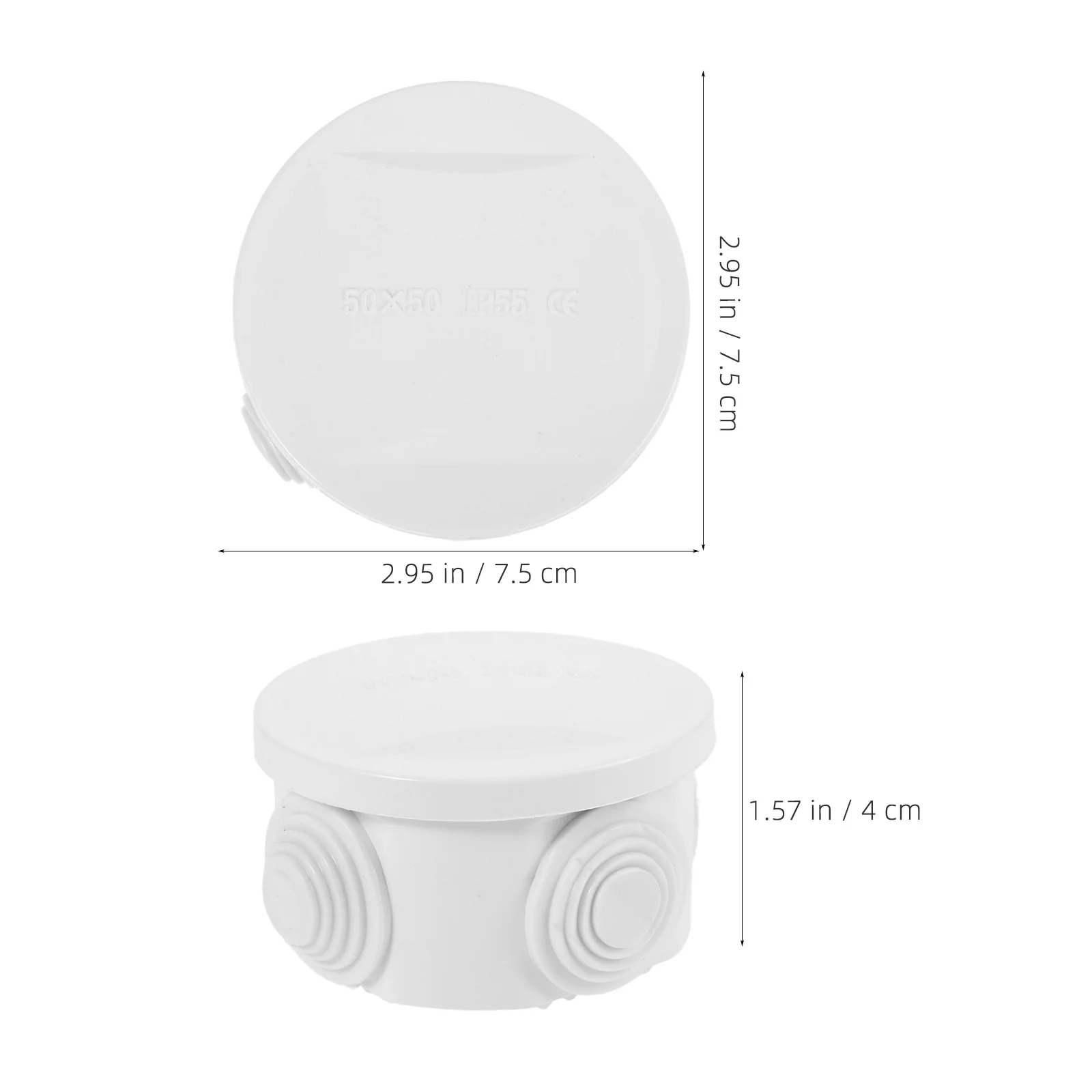 

2Pcs Outdoor Junction Box Waterproof ABS Cable Connector Cover Extension Cord Safety Protector for Indoor Outdoor Use