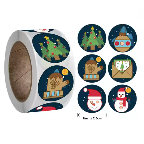 Children's Christmas gift label stickers School teachers commended students reward Self-adhesive Decorative gifts series - Image 18