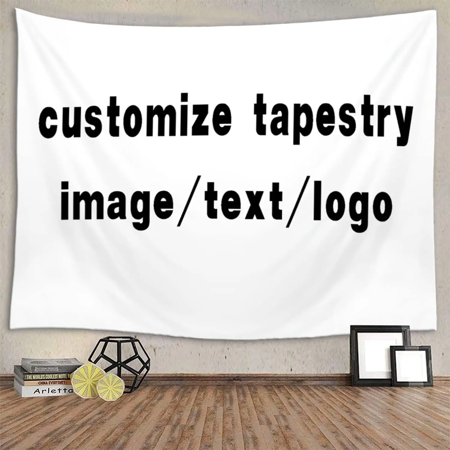 Custom Wall Tapestry Personalized Image Text Custom Tapestry Wedding Funny Backdrop Tapestries, Dorm Party Wedding Birthday Gift