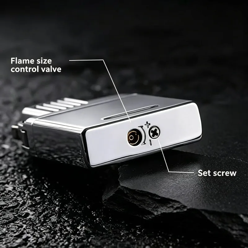 ZORRO CHIEF Dual Flame Lighter Insert Refillable Butane Core Jet&Soft Flame Switchable for Standard Lighters Smoking Accessories