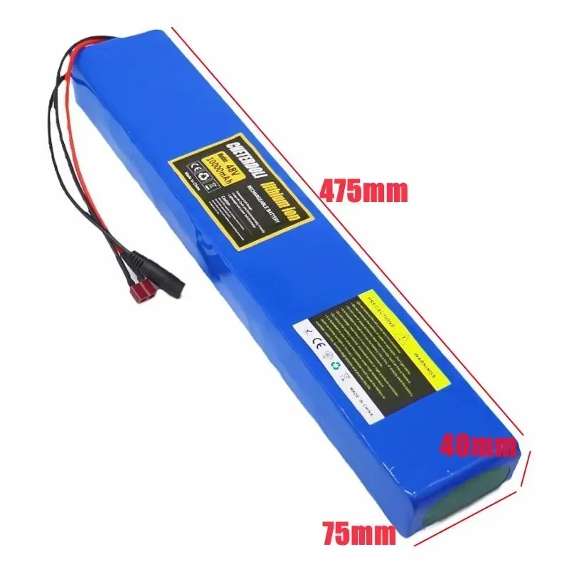 Pacote de bateria 48V12A 13S4P 18650, adequado para ferramentas elétricas móveis, com bateria recarregável embutida e dispositivo de proteção BMS