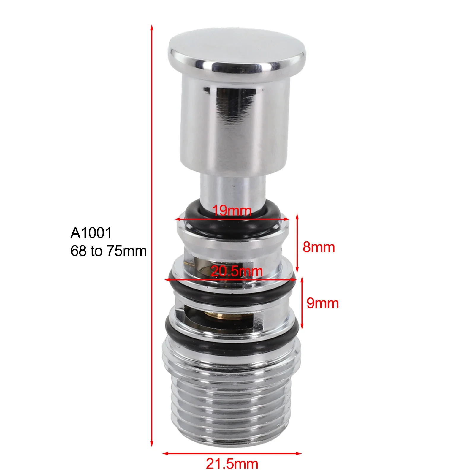 Shower Switch Valve Spring-Loaded Pull-up Water Diverter Triple Bathtub Faucet Water Core Faucet Shower Mixer Diverter Switch