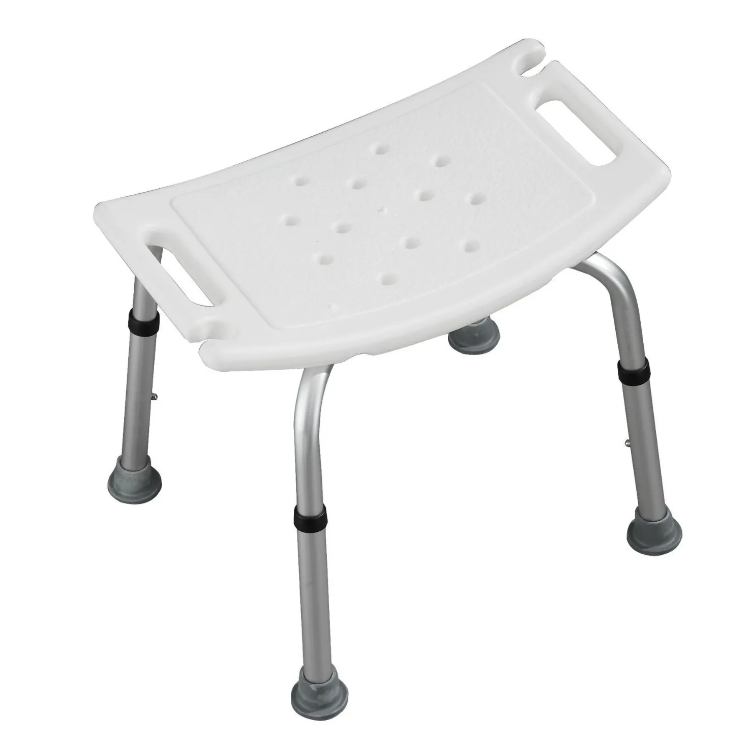 Aluminum Alloy Foldable Shower Chair for Elderly Non Slip Bath Seat Safe Bathroom Stool