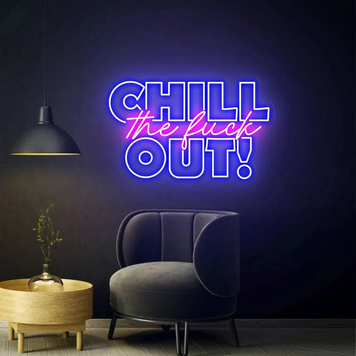 

Chill Out Neon Sign - Neon Wall Art- Gifts for the Home- Home Bar -Chill Area-Chill Bedroom - Game Room