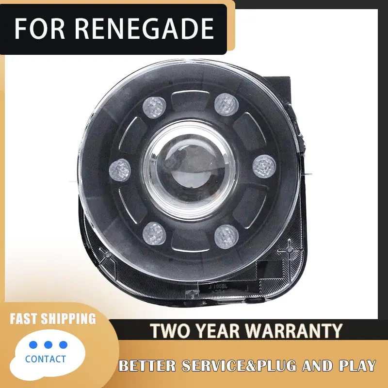 Car Styling for Jeep Renegade Headlights 2015-2021 Renegade Head Light DRL Turn Signal High Beam Projector Lens