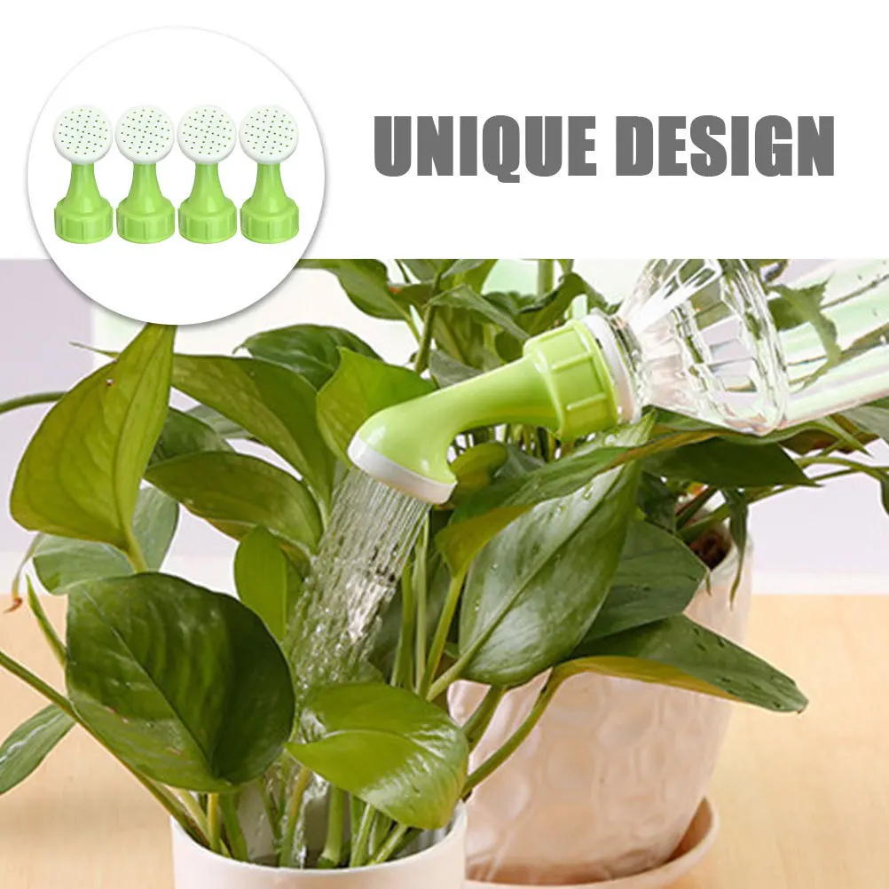

4pcs Water Sprinkler Head For Garden Watering Bottle Lightweight Durable Plastic Easy Install Bonsai Adapter Portable Spraying