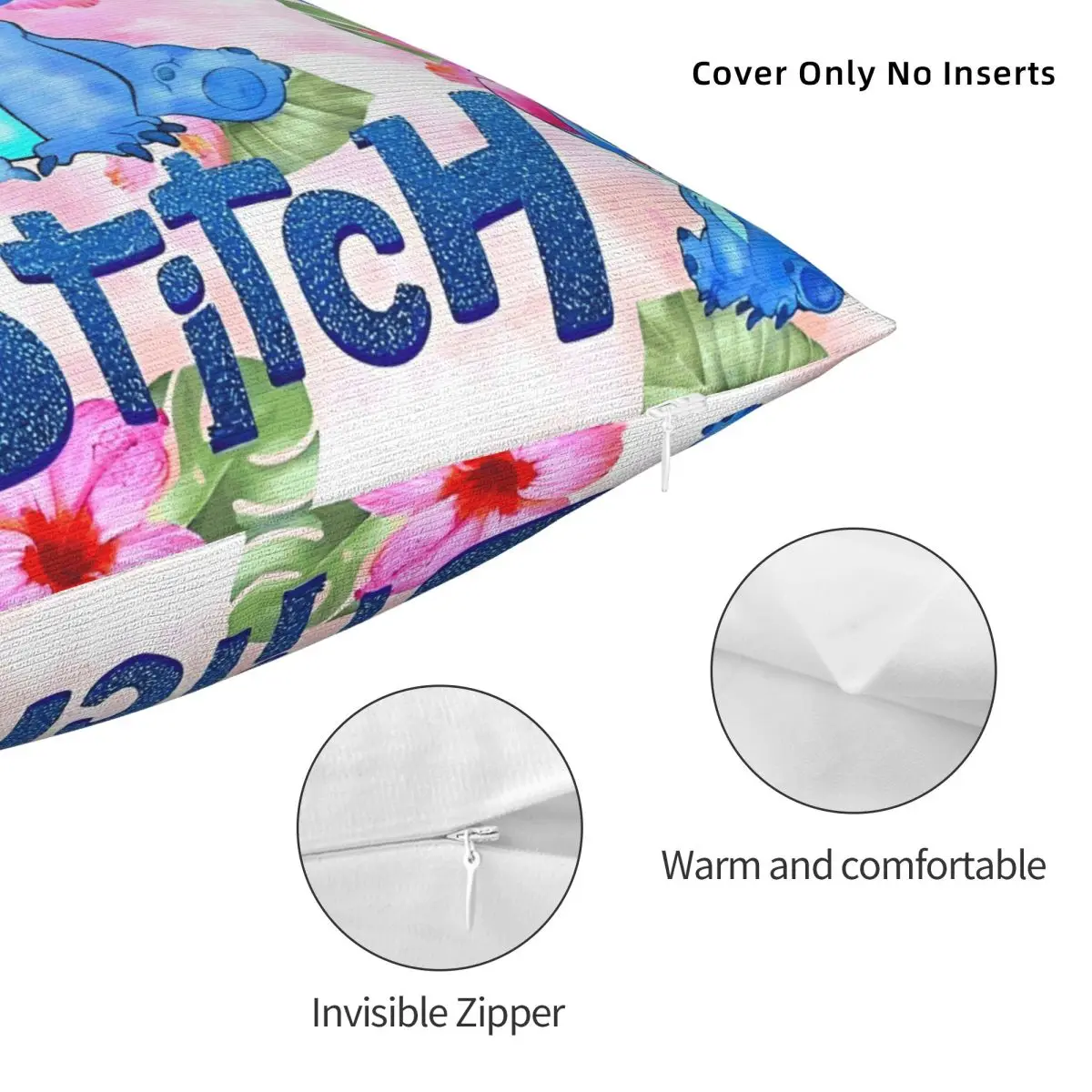 لطيف مضحك غرزة المخدة غطاء وسادة بوليستر وسادة للديكور غطاء غرفة المعيشة دروبشيبينغ 18' #5