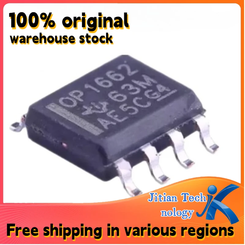 10PCS 100% new OPA1662AIDR logo OPA1662 SOP8 Operational Amplifier IC Channel direct sales