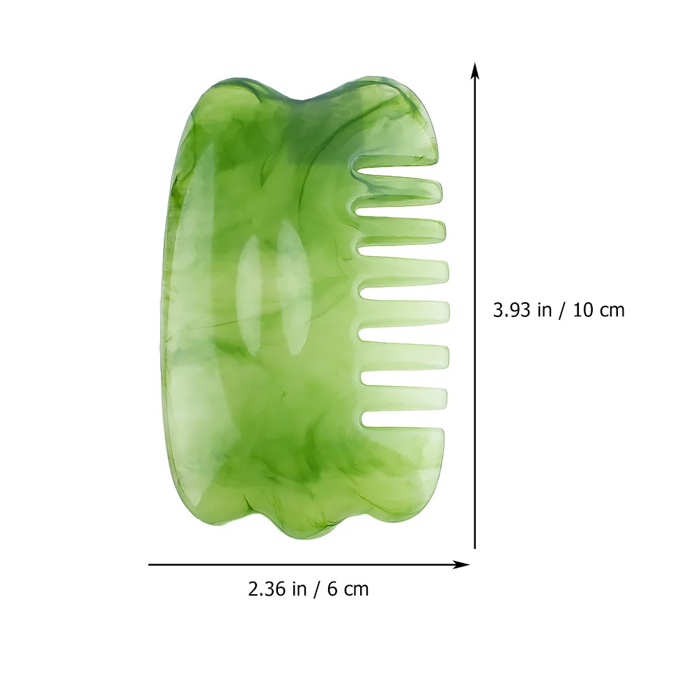 4 個マッサージコーム樹脂スクレーピングボード頭頭皮ボディ軽量人間工学に基づいたスムーズポータブルヘアマッサージツール