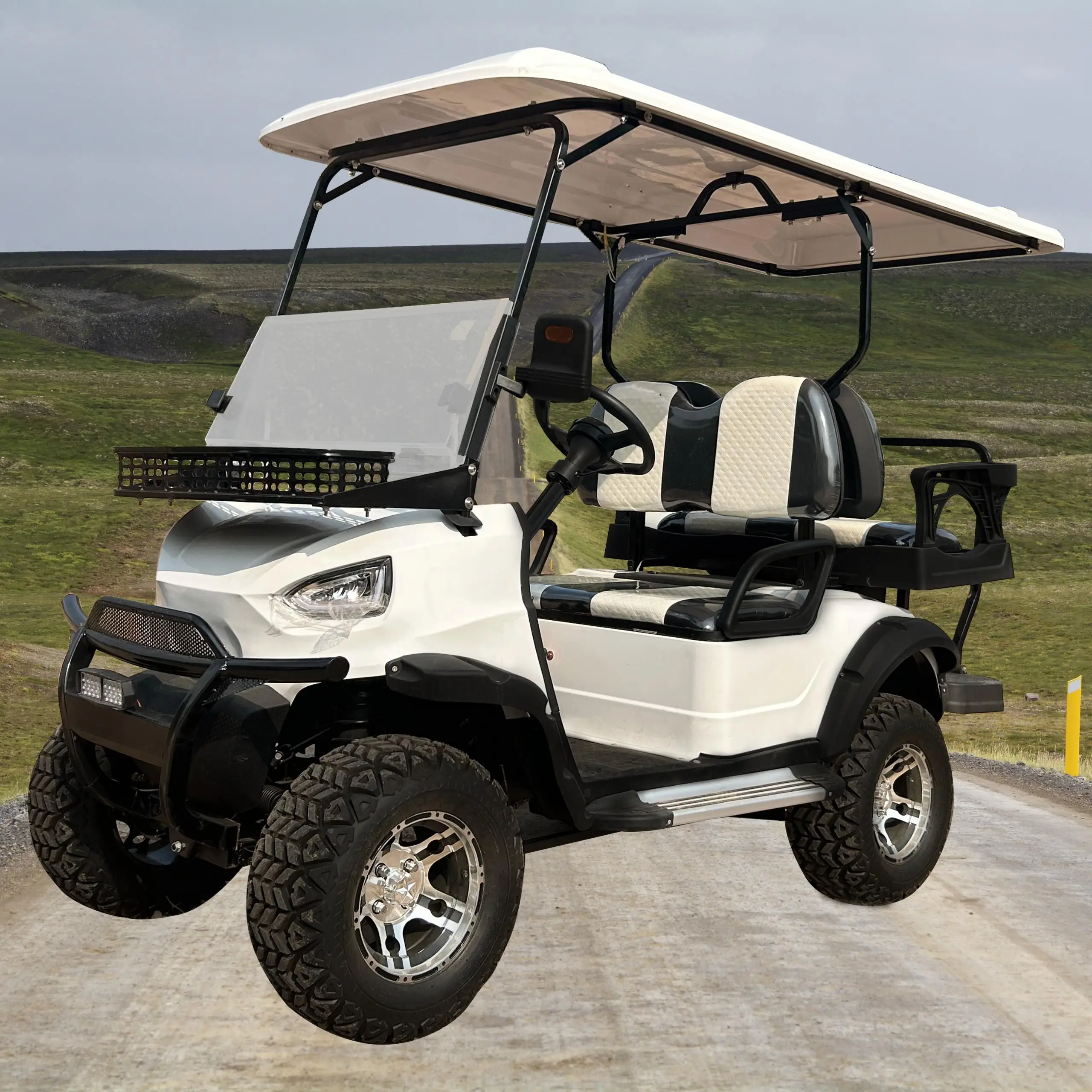 Reverse Alarm Electric Buggy Compact Cheap Club Car Best Cost Automatic Golf Cart