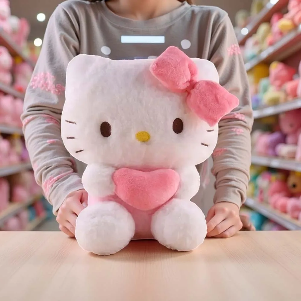 Sanrio Hello Kitty pluszowe lalki zabawki kawaii Kuromi moja melodia Cinnamoroll miękkie wypchane zwierzęta Anime poduszka dekoracja kreskówkowa dla dzieci