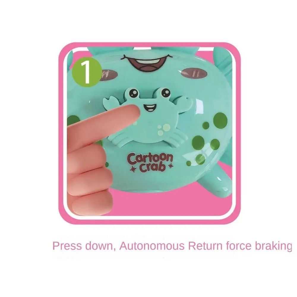 Modèle de voiture presse ramper horloge jouets liquidation tirer vers l'arrière crabe jouets dessin animé nouveauté ramper crabe bébé