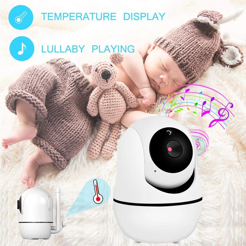 Babystar 3.2 Inch Baby Monitor LCD Screen Display Infant Night Vision Camera Temperature Sensor Supports Shaking Head Rotation