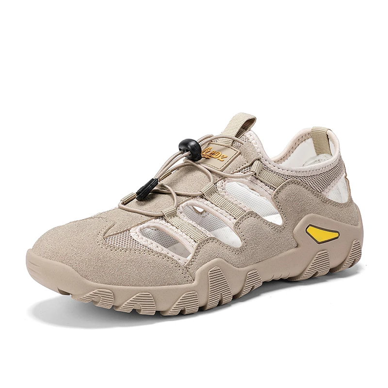 

Motorcycle protective casual shoes. New summer men's shoes. Trendy and versatile sandals.