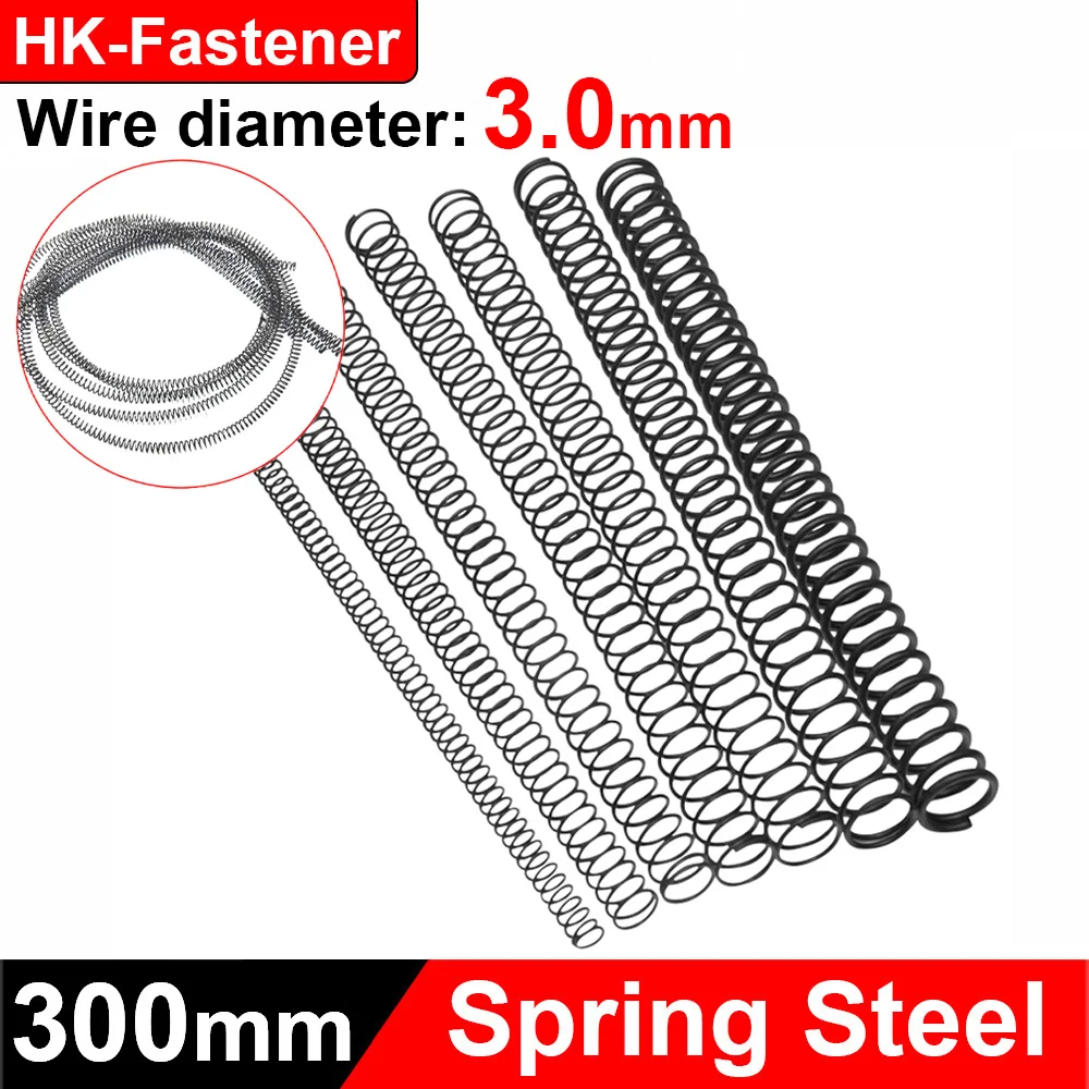 

1pcs Y-shaped Long Spring Compression Springs Wire Diameter 3.0mm OD 16-40mm Length 300mm Extended Extra Long Pressure Springs