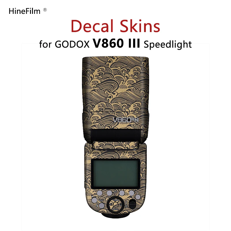 V860III Camera Flash Premium Decal Skin For Godox V860III-C V860III-N V860III-S Flash Speedlite Protector Wrap Cover Sticker