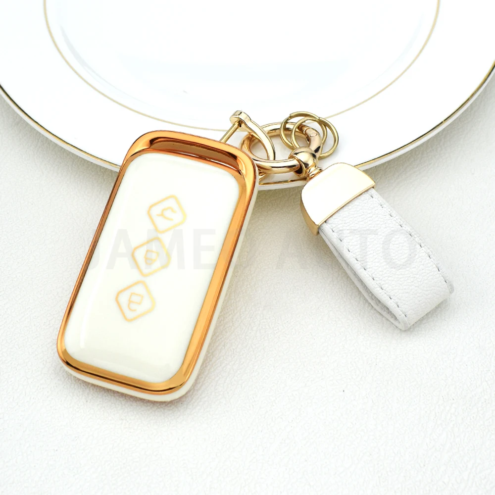 3 زر بولي يوريثان الوجه حافظة مفاتيح السيارة غطاء شل لشروليه أفيو تراكس الأخدود كابتيفا 2024 ولينغ مفتاح بعيد المفاتيح الملحقات #2