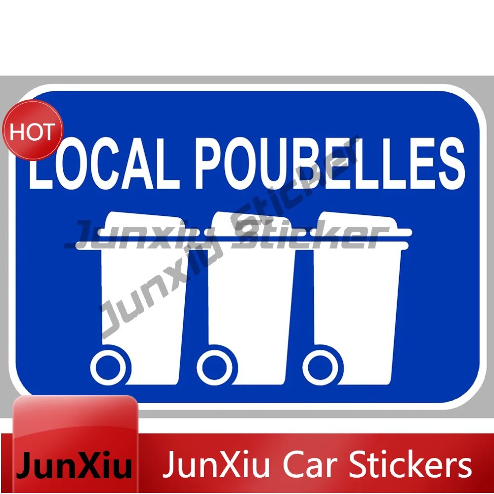Stylish Sticker For Rv Window Local Poubelle Camping Reflective Silver Vinyl Waterproof Decal