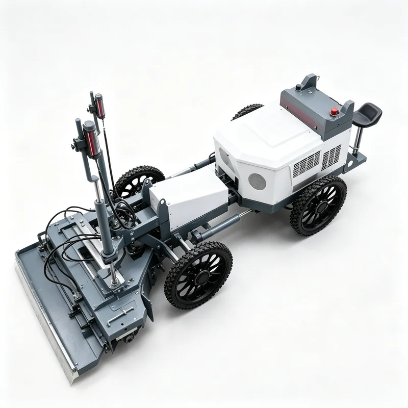 Millimeter Level Concrete Laser Leveling Machine Reduce Maintenance Costs Concrete Screed Machine for Concrete Paving